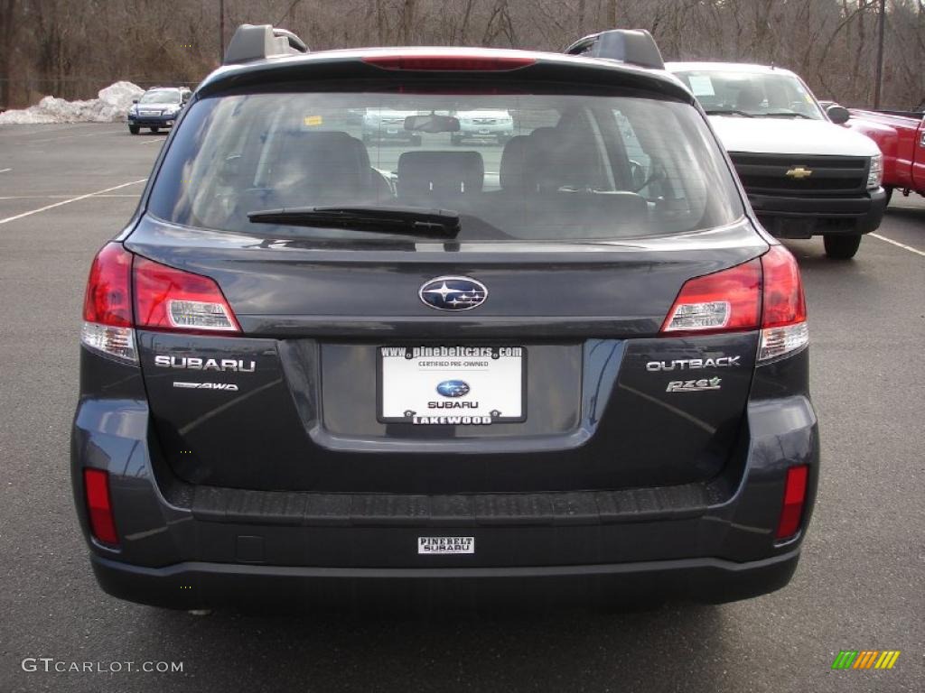 2011 Outback 2.5i Wagon - Graphite Gray Metallic / Off Black photo #5