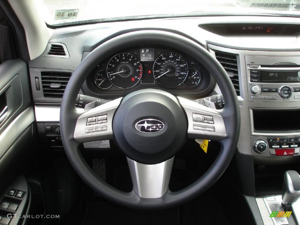 2011 Outback 2.5i Wagon - Graphite Gray Metallic / Off Black photo #13