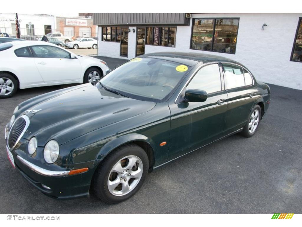 British Racing Green Jaguar S-Type