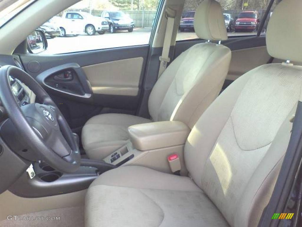 2010 RAV4 I4 - Black Forest Pearl / Sand Beige photo #6