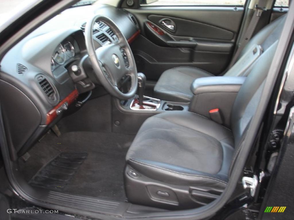 Ebony Black Interior 2007 Chevrolet Malibu LTZ Sedan Photo #46298263