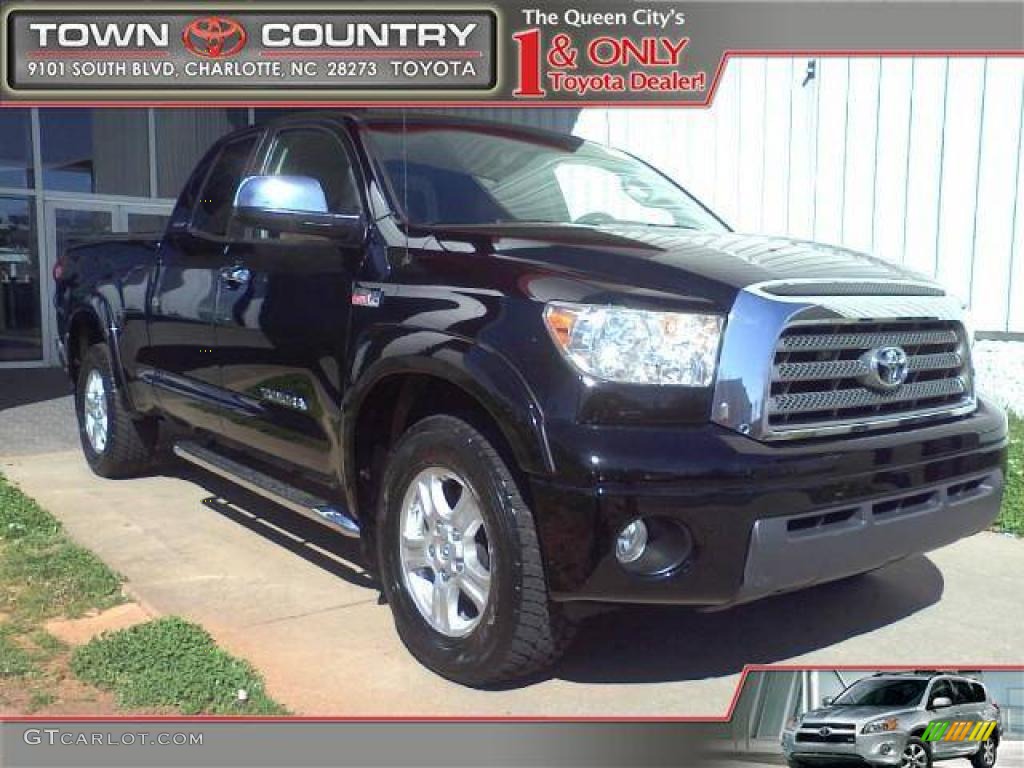 2007 Tundra Limited Double Cab - Black / Red Rock photo #1