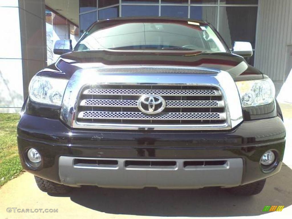 2007 Tundra Limited Double Cab - Black / Red Rock photo #2