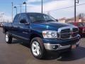 2007 Patriot Blue Pearl Dodge Ram 1500 Big Horn Edition Quad Cab 4x4  photo #2