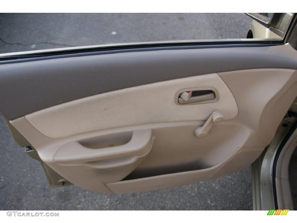 2006 Kia Rio LX Sedan Beige Door Panel Photo #46299811