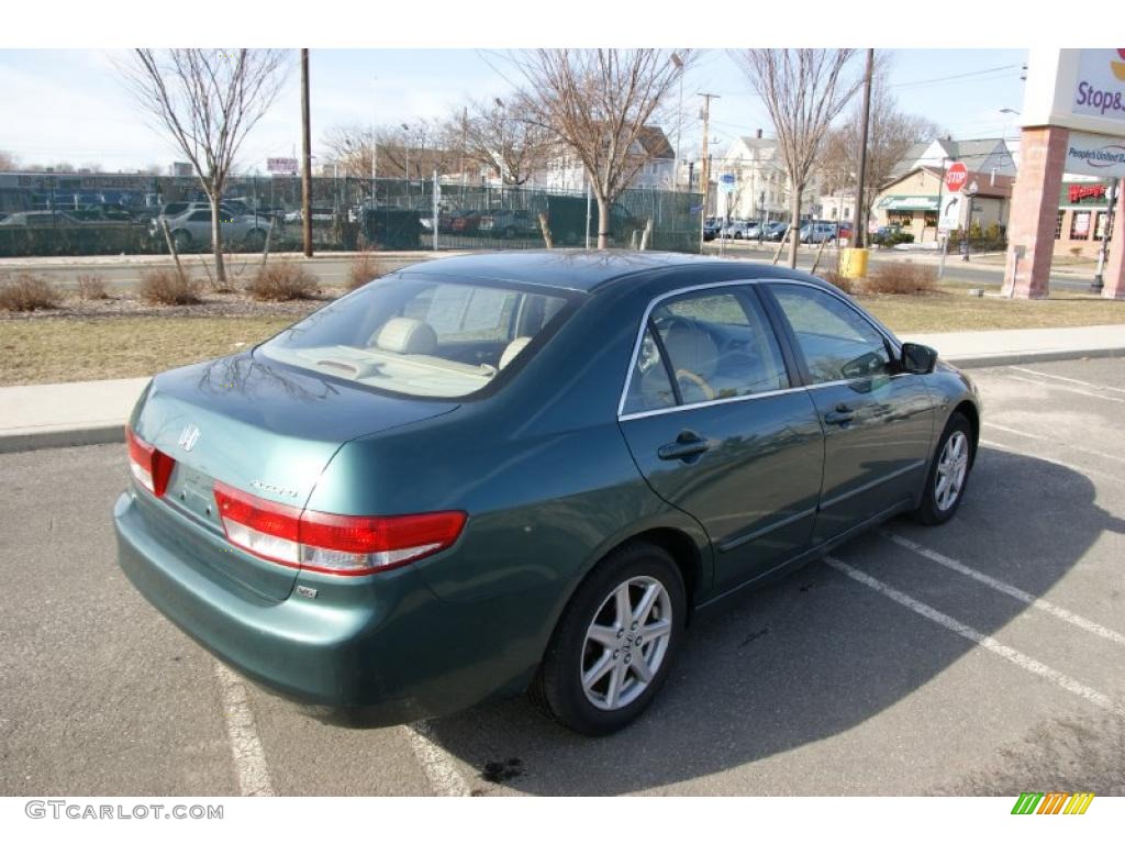 2003 Accord EX V6 Sedan - Noble Green Pearl / Gray photo #4