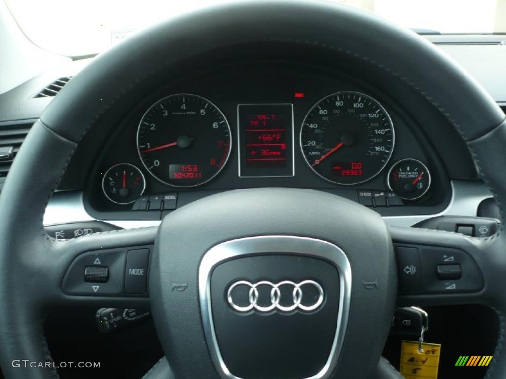 2008 A4 2.0T quattro Avant - Quartz Grey Metallic / Black photo #27