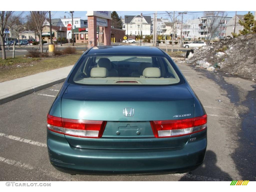 2003 Accord EX V6 Sedan - Noble Green Pearl / Gray photo #5