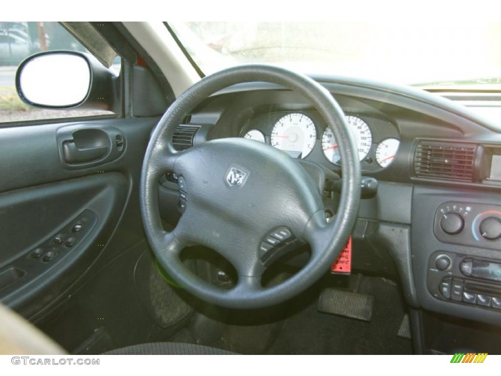 2005 Dodge Stratus SXT Sedan Dark Slate Gray Steering Wheel Photo #46301452