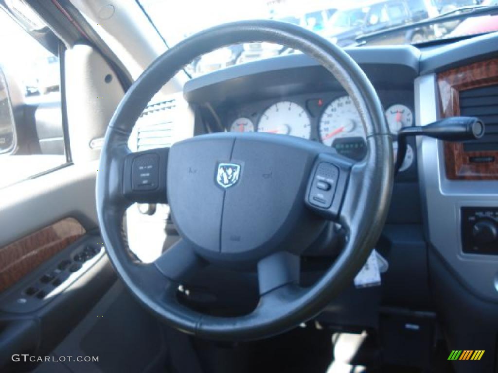 2007 Ram 1500 Laramie Quad Cab 4x4 - Inferno Red Crystal Pearl / Medium Slate Gray photo #19