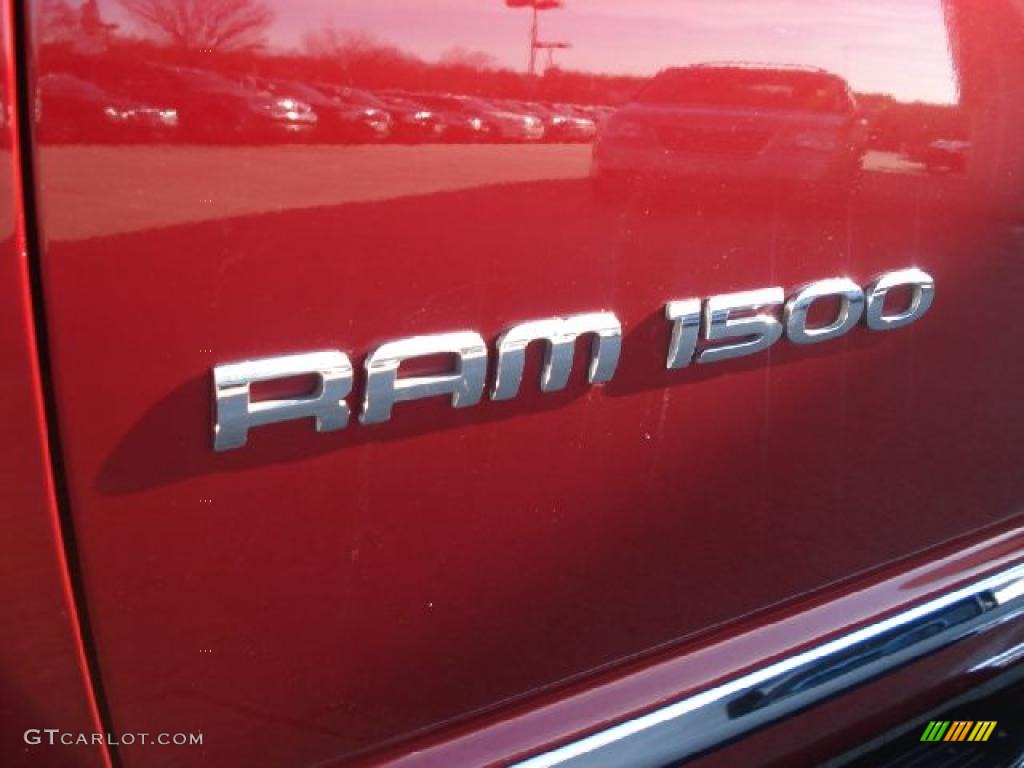 2007 Ram 1500 Laramie Quad Cab 4x4 - Inferno Red Crystal Pearl / Medium Slate Gray photo #28