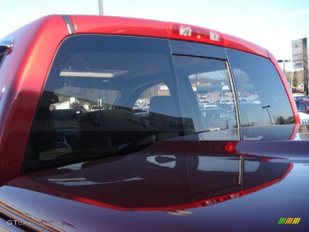 2007 Ram 1500 Laramie Quad Cab 4x4 - Inferno Red Crystal Pearl / Medium Slate Gray photo #34