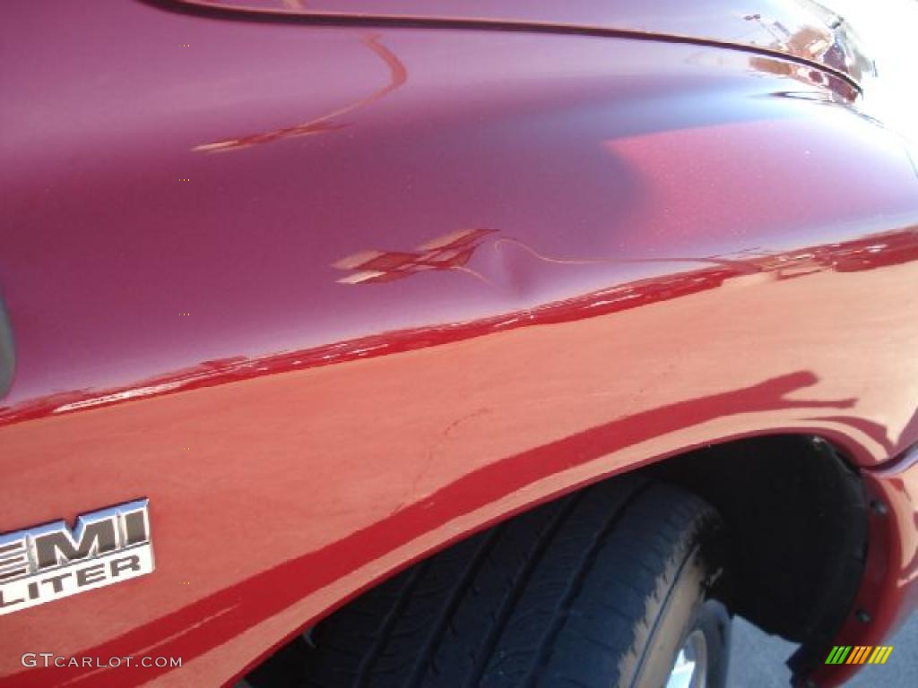 2007 Ram 1500 Laramie Quad Cab 4x4 - Inferno Red Crystal Pearl / Medium Slate Gray photo #35