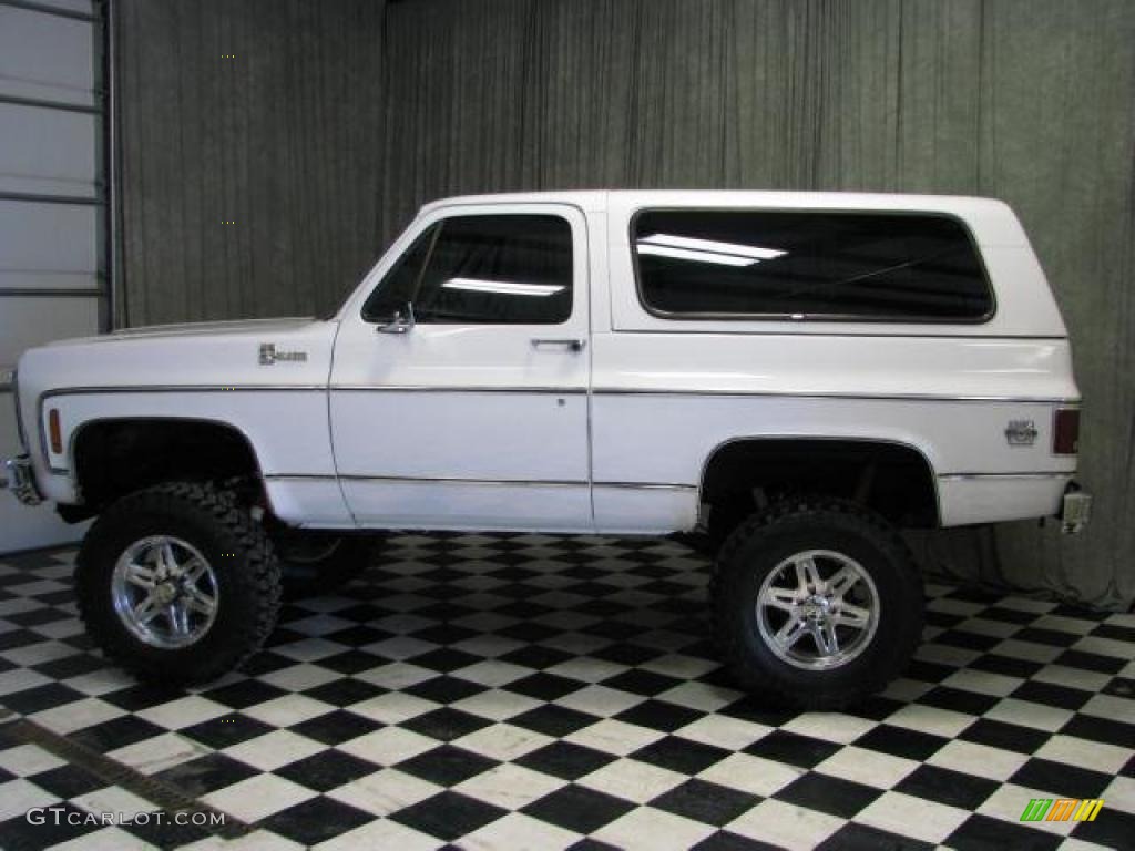 1980 Blazer K5 4x4 - White / Blue photo #1