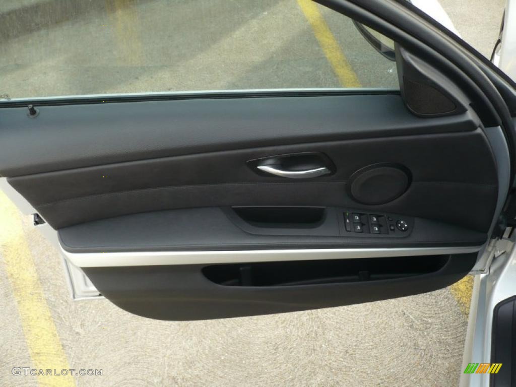 2007 BMW 3 Series 328i Wagon Black Door Panel Photo #46301860