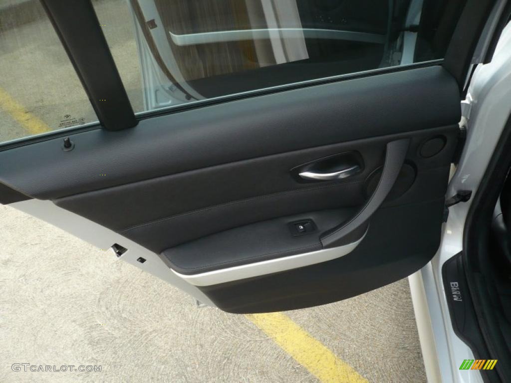 2007 BMW 3 Series 328i Wagon Black Door Panel Photo #46301878