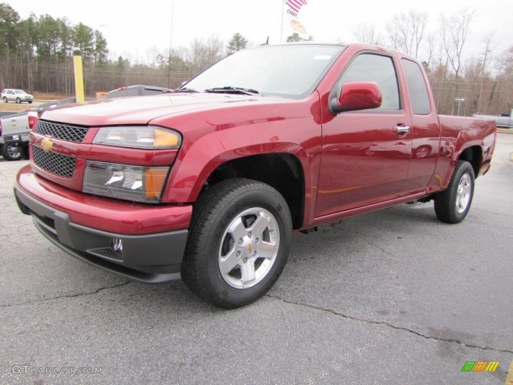 Cardinal Red Metallic 2011 Chevrolet Colorado LT Extended Cab Exterior Photo #46301953