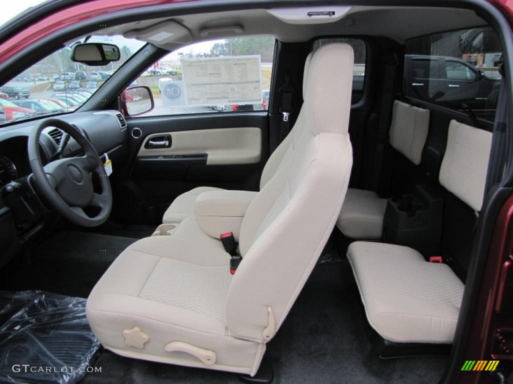 Ebony/Light Cashmere Interior 2011 Chevrolet Colorado LT Extended Cab Photo #46302007