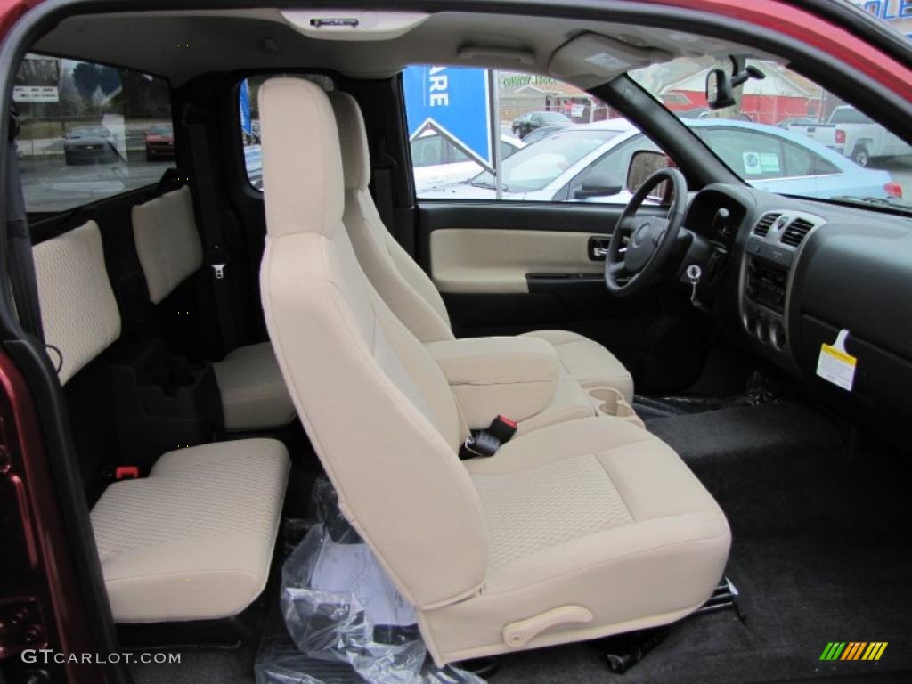 Ebony/Light Cashmere Interior 2011 Chevrolet Colorado LT Extended Cab Photo #46302021