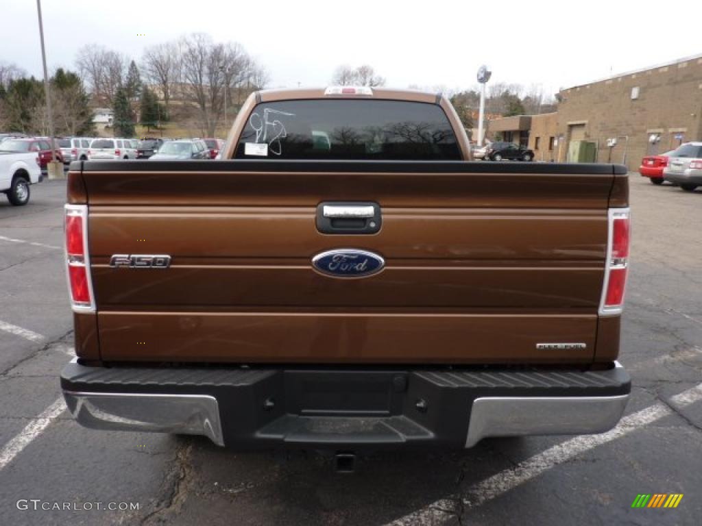 2011 F150 XLT SuperCab 4x4 - Golden Bronze Metallic / Pale Adobe photo #3