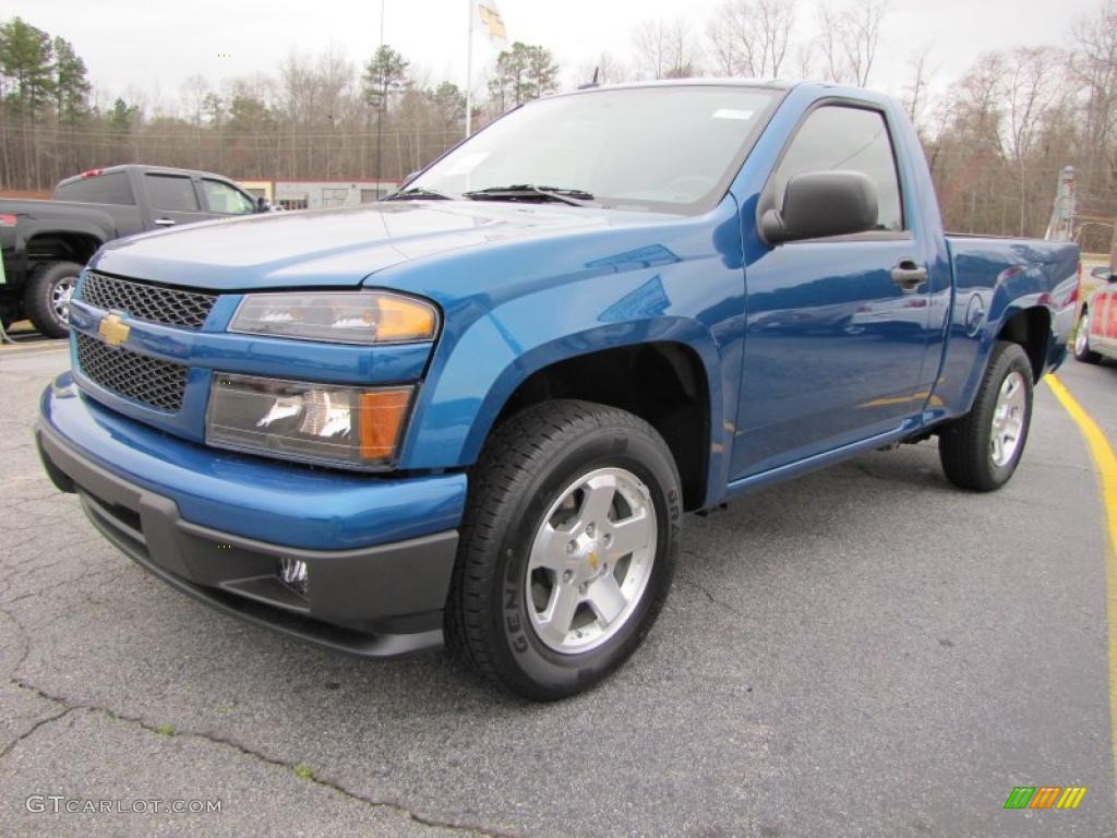 Aqua Blue Metallic 2011 Chevrolet Colorado LT Regular Cab Exterior Photo #46302739