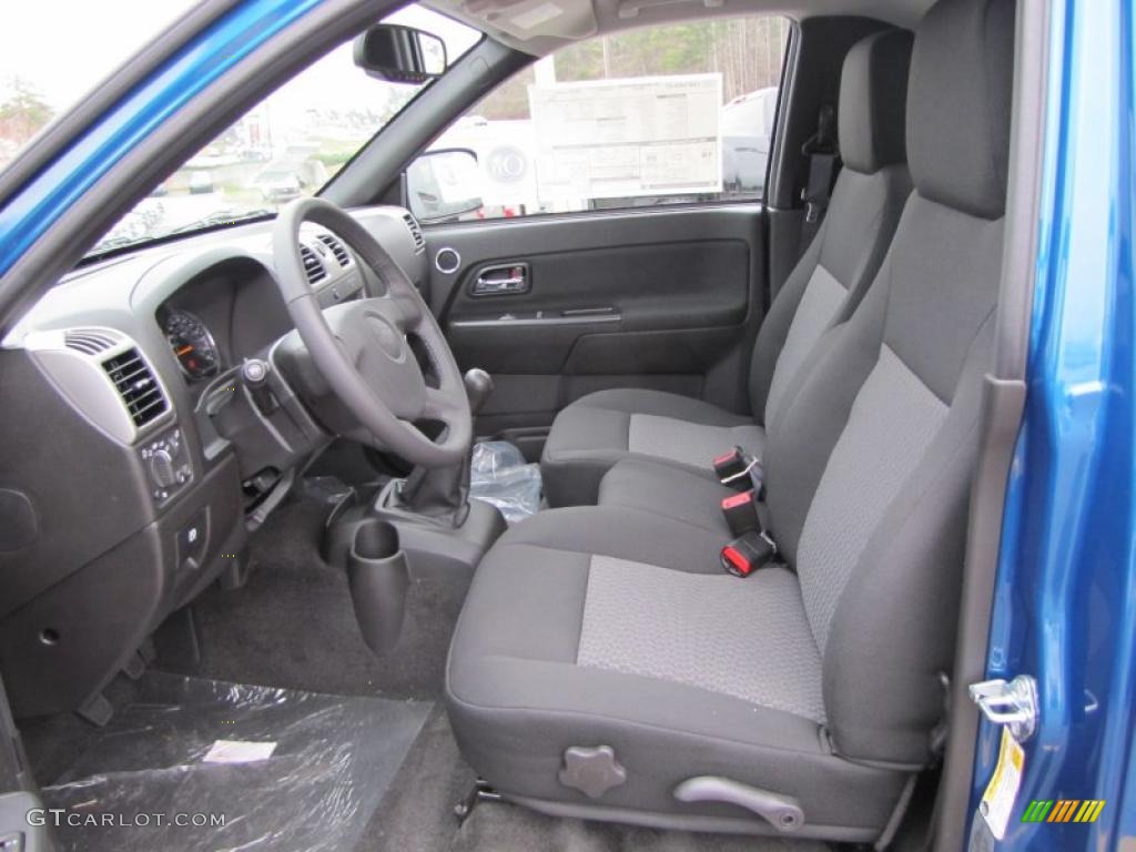 Ebony Interior 2011 Chevrolet Colorado LT Regular Cab Photo #46302799