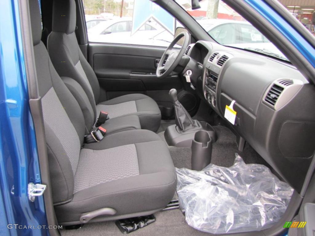 Ebony Interior 2011 Chevrolet Colorado LT Regular Cab Photo #46302817