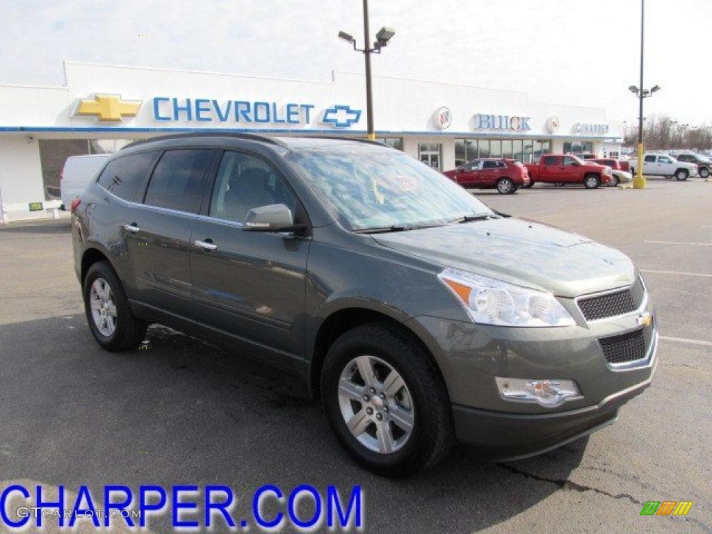 2011 Traverse LT - Cyber Gray Metallic / Dark Gray/Light Gray photo #1