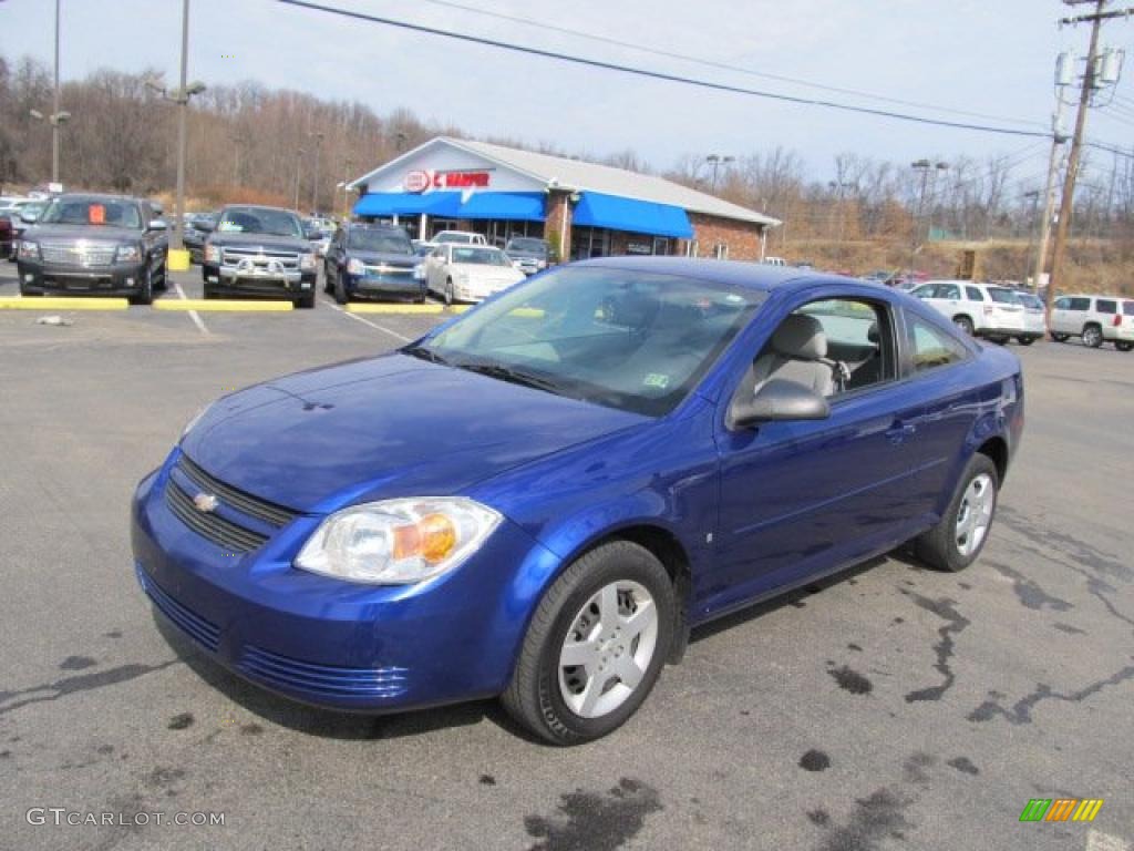 2007 Cobalt LS Coupe - Laser Blue Metallic / Gray photo #4