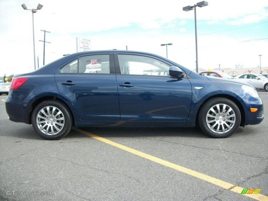 Deep Sea Blue Metallic 2010 Suzuki Kizashi SE AWD Exterior Photo #46304077