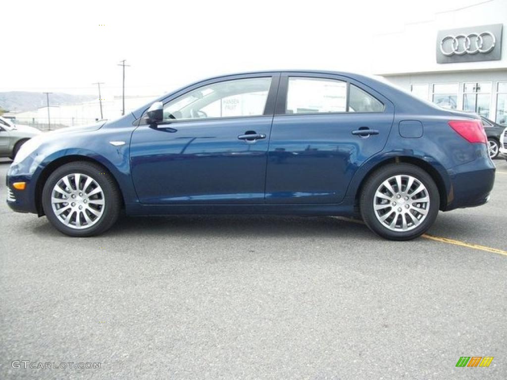 Deep Sea Blue Metallic 2010 Suzuki Kizashi SE AWD Exterior Photo #46304143