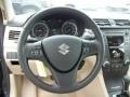 Beige 2010 Suzuki Kizashi SE AWD Steering Wheel