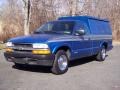 2001 Bright Blue Metallic Chevrolet S10 LS Regular Cab  photo #3