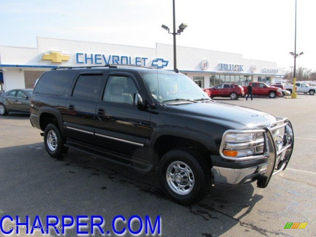 2006 Suburban LT 2500 4x4 - Black / Gray/Dark Charcoal photo #1