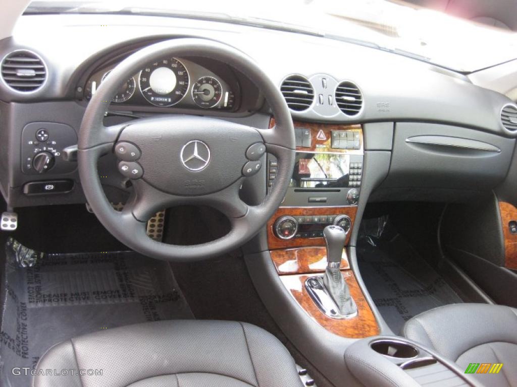 2009 Mercedes-Benz CLK 350 Coupe Black Dashboard Photo #46305953