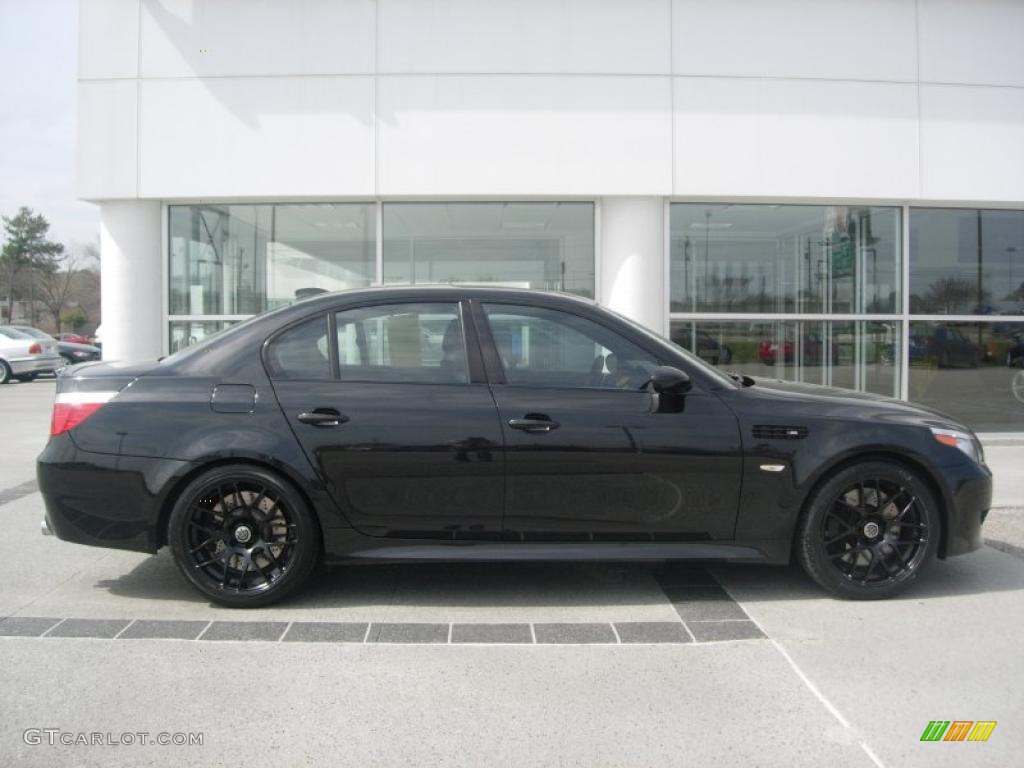 Black Sapphire Metallic 2007 BMW M5 Sedan Exterior Photo #46305968