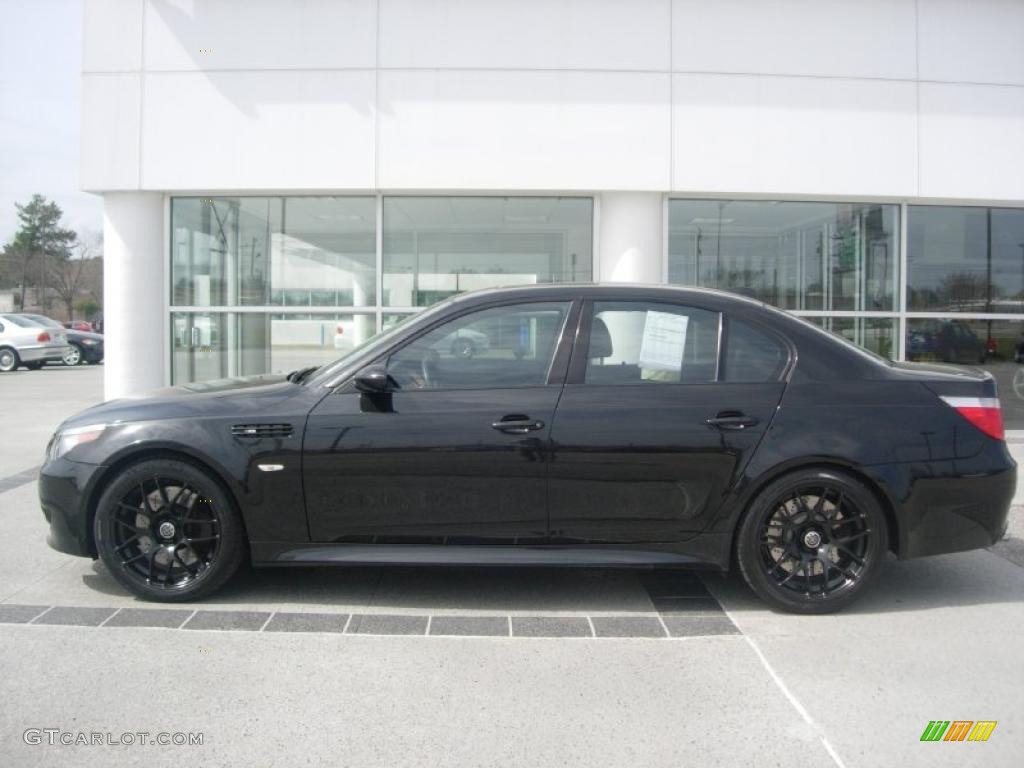 Black Sapphire Metallic 2007 BMW M5 Sedan Exterior Photo #46305995