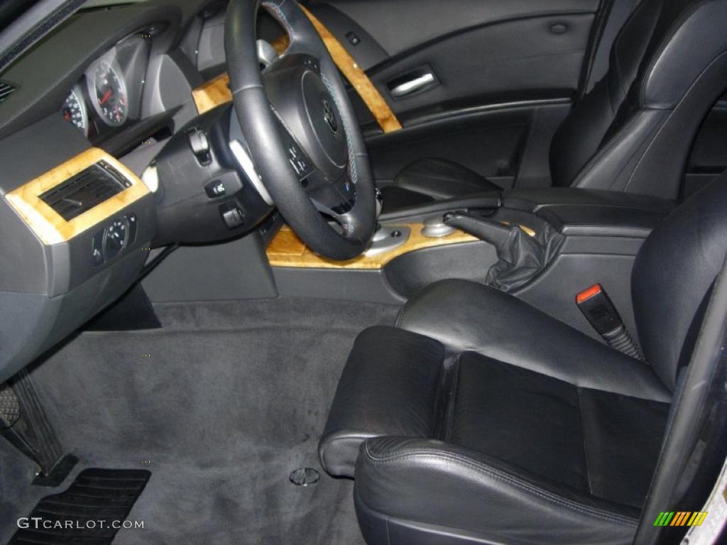 Black Interior 2007 BMW M5 Sedan Photo #46306208