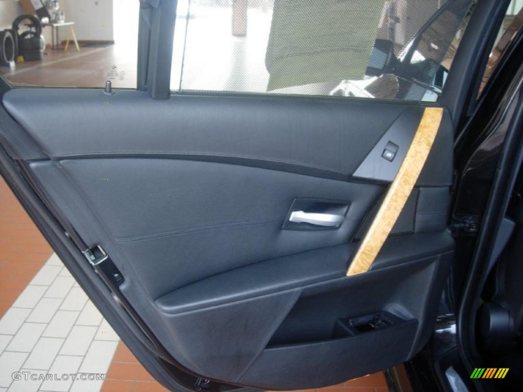 2007 BMW M5 Sedan Black Door Panel Photo #46306331