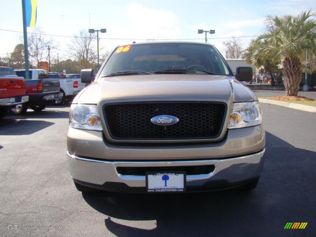 2006 F150 XLT SuperCrew - Arizona Beige Metallic / Tan photo #3