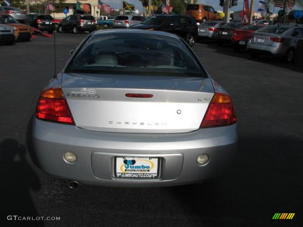 2002 Sebring LXi Coupe - Brilliant Silver Metallic / Dark Slate Gray photo #9