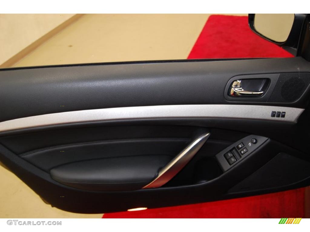 2008 Infiniti G 37 S Sport Coupe Graphite Door Panel Photo #46307618