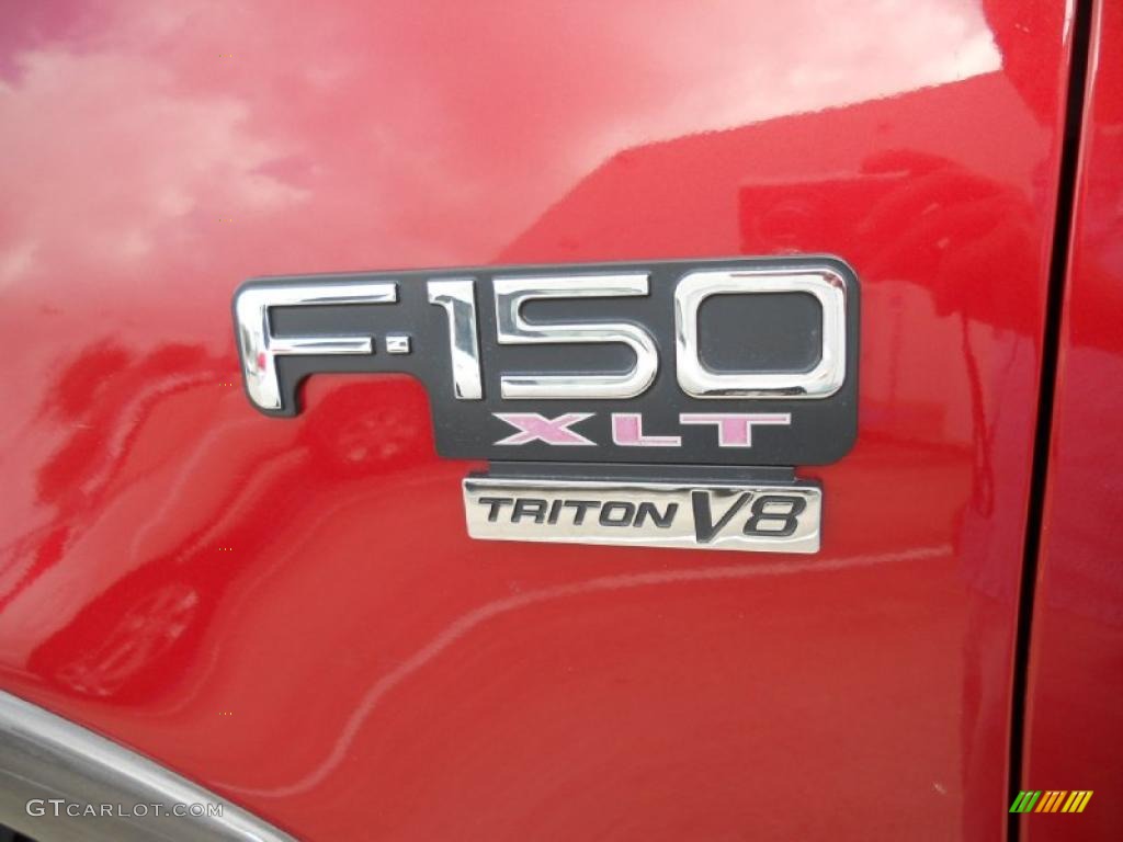 2002 F150 XLT SuperCab 4x4 - Toreador Red Metallic / Medium Graphite photo #9