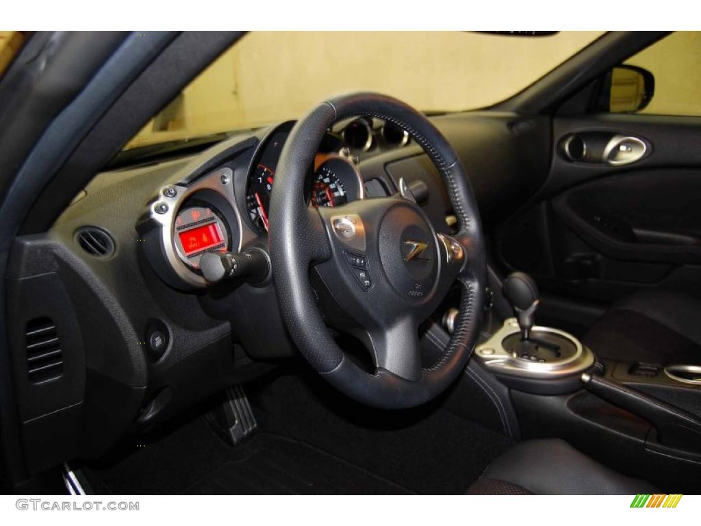 2010 370Z Touring Coupe - Magnetic Black / Black Leather photo #10
