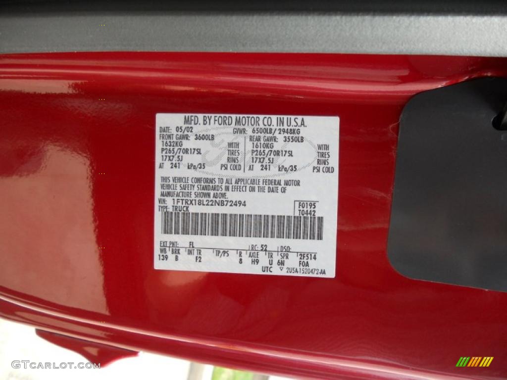 2002 F150 XLT SuperCab 4x4 - Toreador Red Metallic / Medium Graphite photo #27