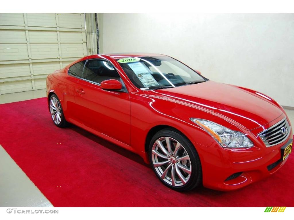 Vibrant Red 2008 Infiniti G 37 S Sport Coupe Exterior Photo #46308464