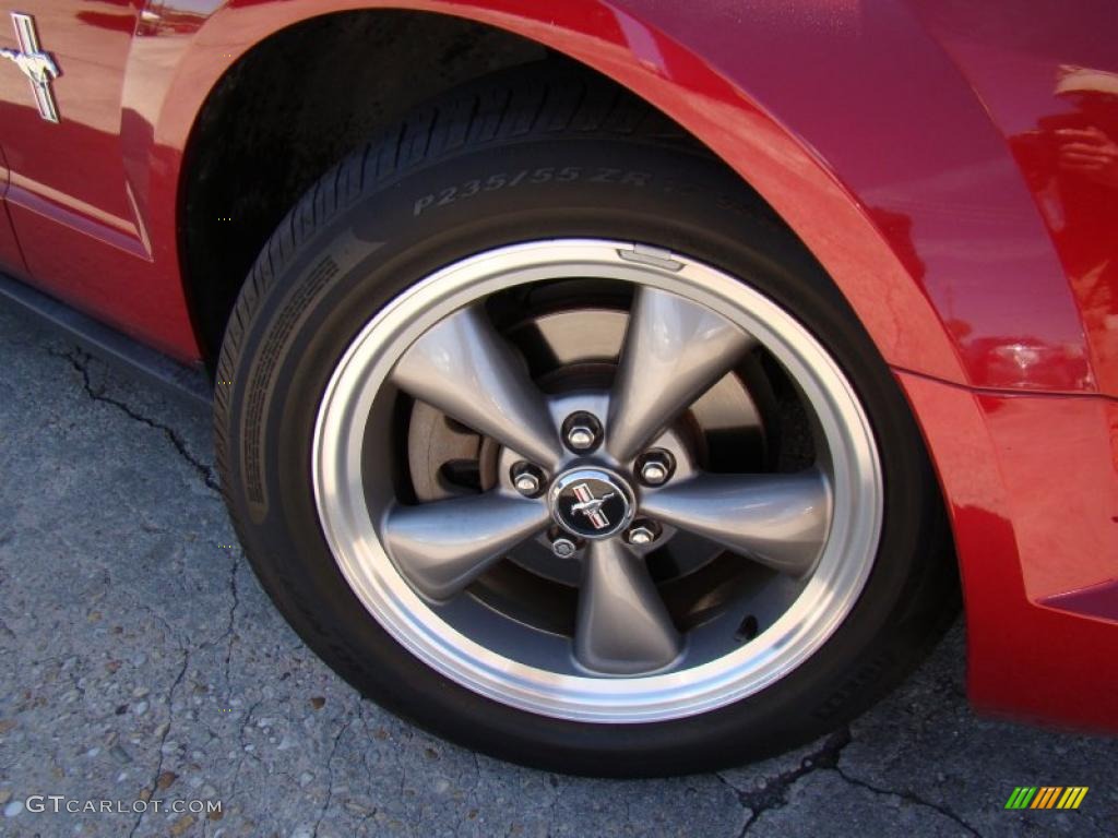 2006 Mustang V6 Premium Coupe - Redfire Metallic / Dark Charcoal photo #27