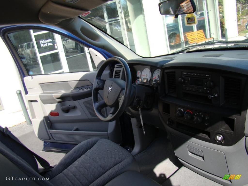 2008 Ram 1500 SXT Regular Cab - Patriot Blue Pearl / Medium Slate Gray photo #13