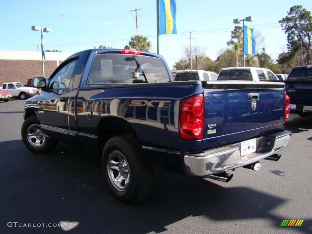 2008 Ram 1500 SXT Regular Cab - Patriot Blue Pearl / Medium Slate Gray photo #27