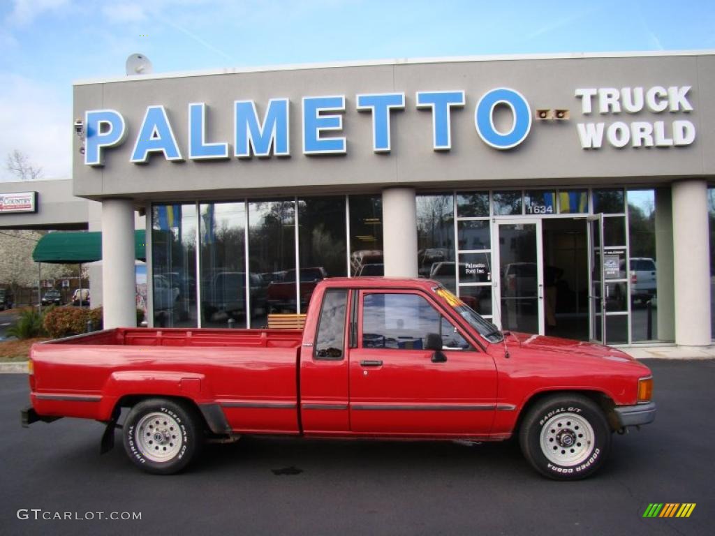 1988 Red Toyota Pickup Deluxe Extended Cab 46244260